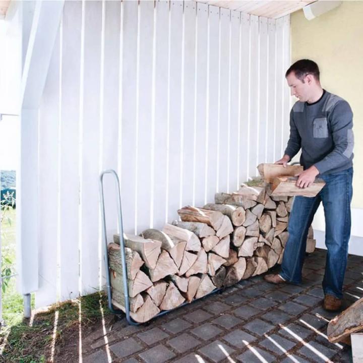 Actual product image wolfcraft Stacking Aid for Firewood (234 x 31 x 104.5 cm)