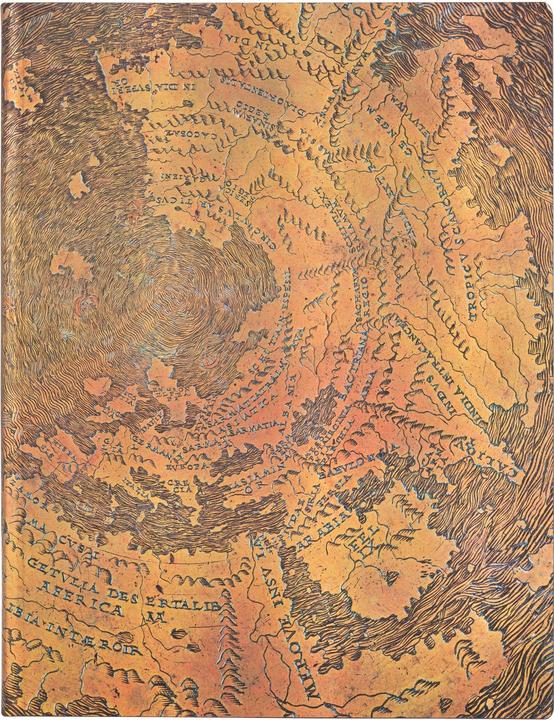 Produktbild Paperblanks Notizbuch Hunt-Lenox-Globus 18 x 23 cm, Liniert, Braun (18 x 23 cm, Liniert, Weicher Einband)