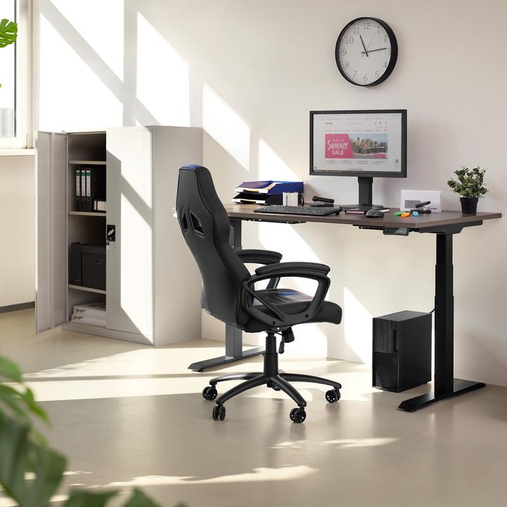 Immagine prodotto tectake Armadietto con 4 ripiani (90 x 40 x 140 cm)