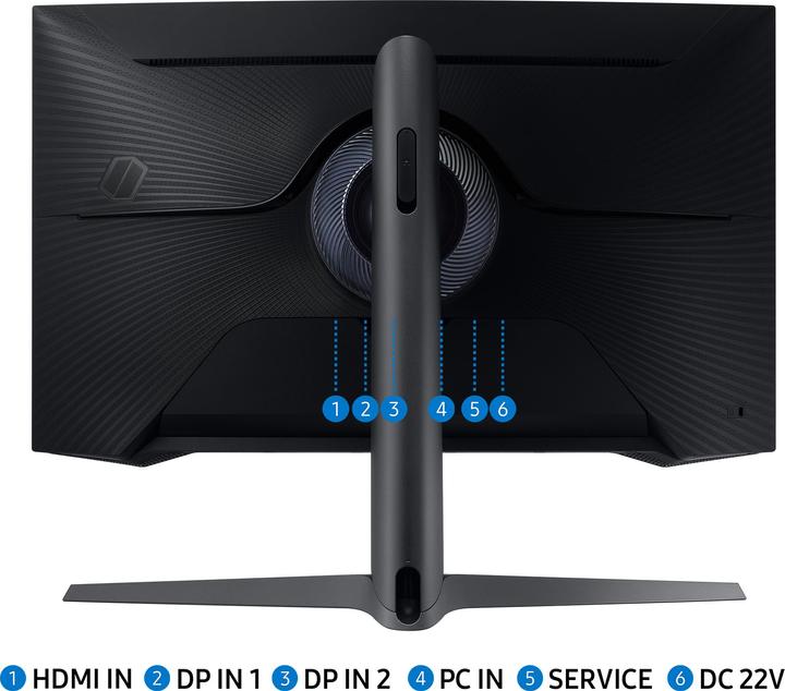 Actual product image Samsung Odyssey G7 LC27G75TQSRXEN (2560 x 1440 pixels, 27")