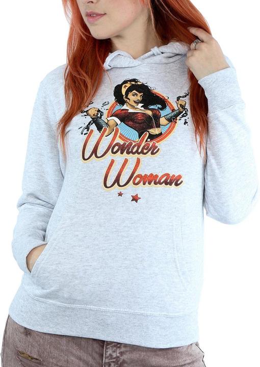 Immagine prodotto Wonder Woman Felpa con Cappuccio Distintivo Donna (XS)