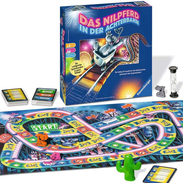 Produktbild Ravensburger Gesellschaftsspiel Das Nilpferd in der Achterbahn (Deutsch)