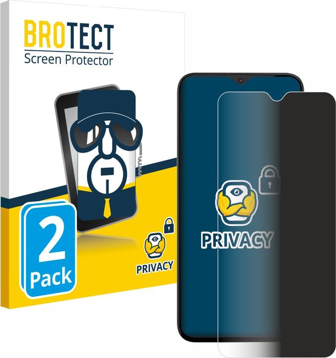 Produktbild BROTECT Sichtschutzfolie Anti-Spy Privacy Folie Blaulicht-Schutz (2 Stück, Gigaset GS5 Senior)