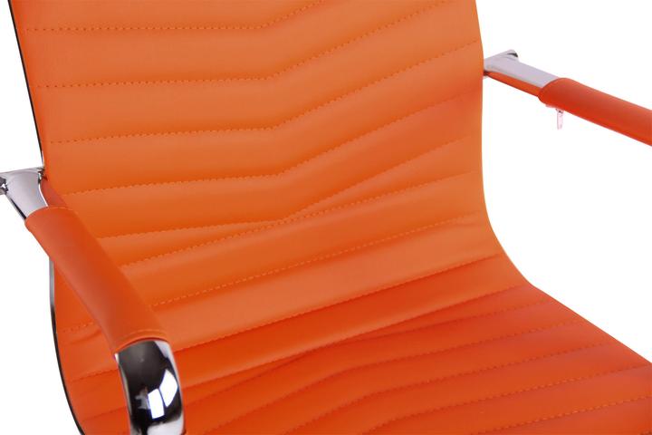 Actual product image CLP Office chair Batley imitation leather, orange