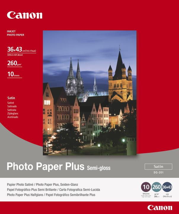 Immagine prodotto Canon SG-201, Plus Semi-Gloss, 10 fogli, 36x43cm (260 g/m², 36 x 43 cm, 10 x)