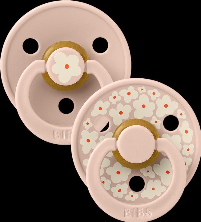 Image du produit Bibs Sucette Studio Colour 2 PACK Latex Round 0-6m Jasmine Blush Mix (2 x, jusqu'à 6 M.)