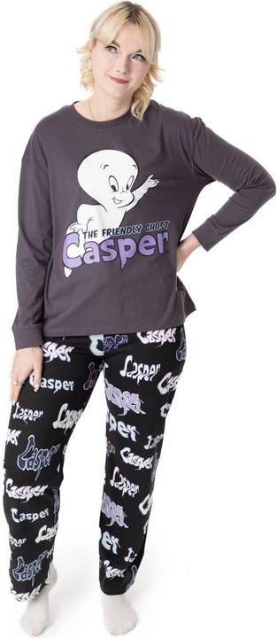 Immagine prodotto Casper the friendly ghost Set Pigiama Lungo Personaggio Manica Lunga Donna (L)