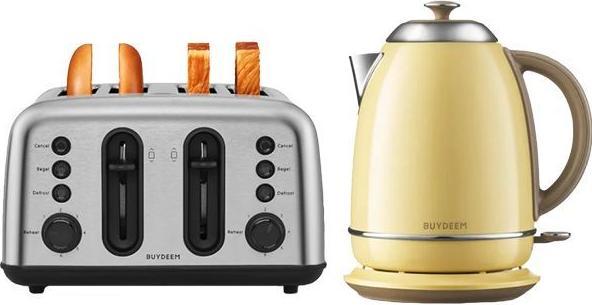 Actual product image Buydeem Teapot Electric Kettle, model K640, color Mellow Yellow, EU (1.70 l)