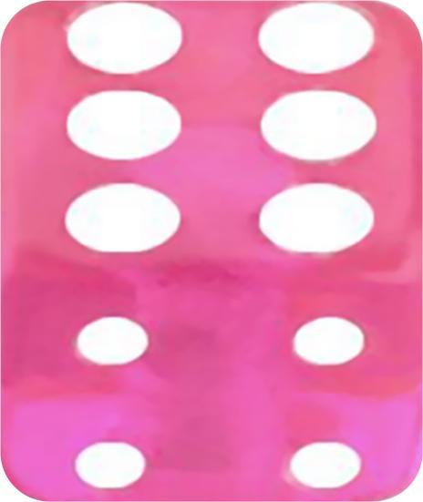 Star Piercing Würfel pink transparent (Acryl)
