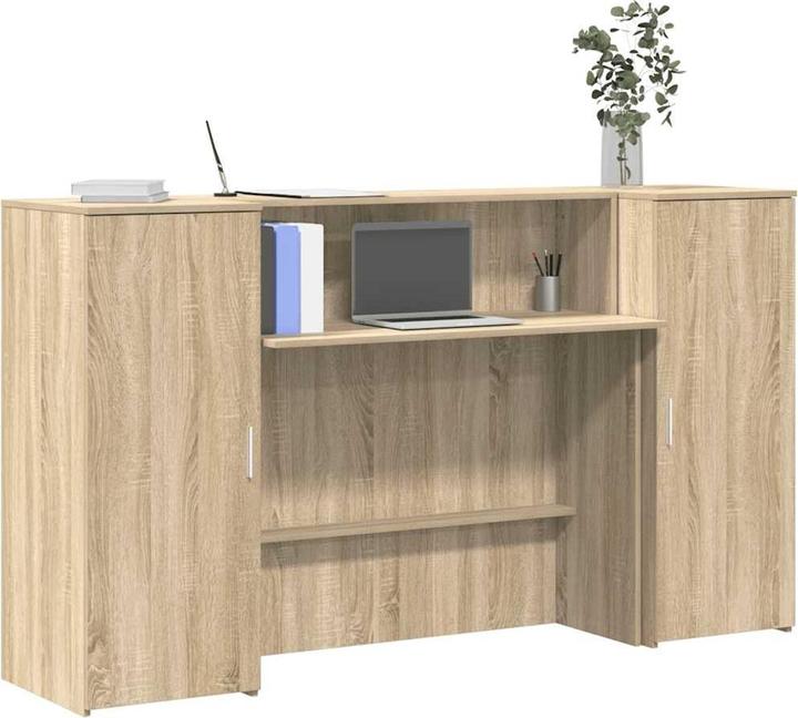 Image du produit VidaXL Comptoir d'accueil Chêne Sonoma 180x50x103,5 cm Bois composite Comptoir d'accueil