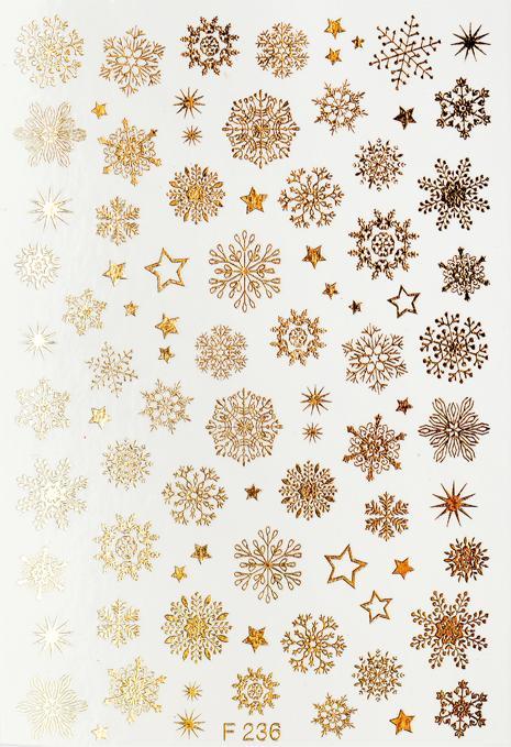 Produktbild BrillBird Nail sticker Golden Flakes F236 (Nagellackentferner)