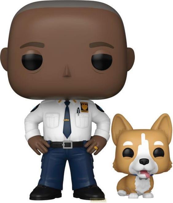 Funko FK61401 - Brooklyn Nine-Nine POP! TV Vinyl Figur Cpt Holt wdog 9 cm