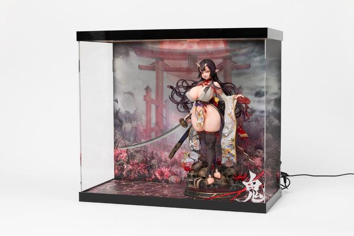 Actual product image Shinsai Acrylic Display Case with Lighting Inbina Rasethuhime Saki 39 cm