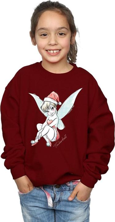 Actual product image Disney Girls Tinkerbell Christmas Fairy Sweatshirt (140, 146)