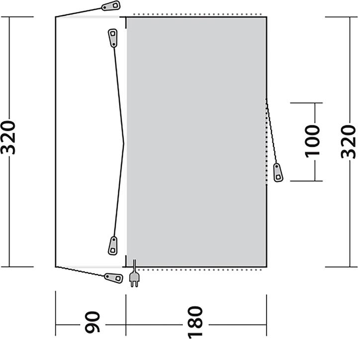 Actual product image Outwell San Diego (Awning, 11.20 kg)