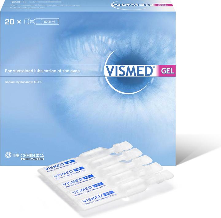 Immagine prodotto Vismed GEL Augentropfen (0.45 ml, VISMED Gel Idrogel 0,3% Acido Ialuronico 20 Monodos 0,45 ml)