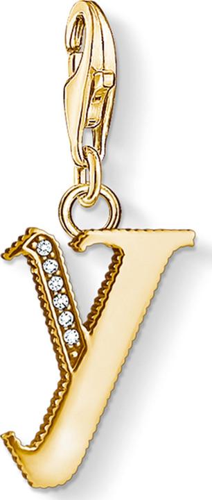 Produktbild Thomas Sabo Charm-Anhänger Buchstabe Y gold (925er Silber)