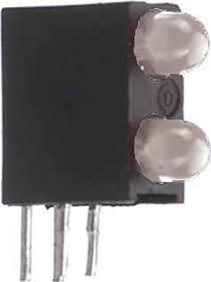 Produktbild Dialight Print-LED Gr 565nm, R 635nm 3 mm Grün/rot