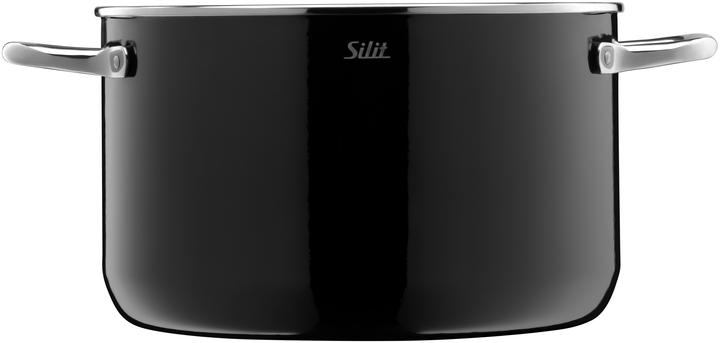 Actual product image Silit Elegance Line cooking pot set 16 cm/20 cm/24 cm, black (24 cm, Pan set + pot set, Stainless steel)