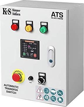 Produktbild MGA Die ATS-Einheit KS ATS 1/40HD (automatische Umschaltung auf Notstrom) startet den Generator automati