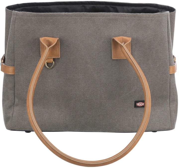 Image du produit Trixie Sac de transport pour animaux Rachel, 25 × 30 × 40 cm, gris/marron clair (Chien, Lavable)