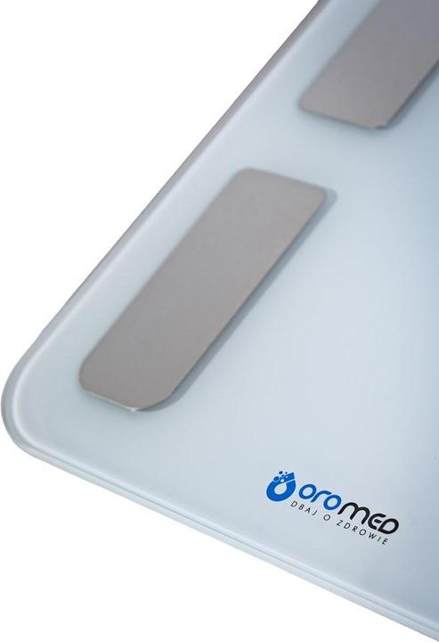 Produktbild Oromed Waga łazienkowa ORO BLUETOOTH SMART WHITE (180 kg)