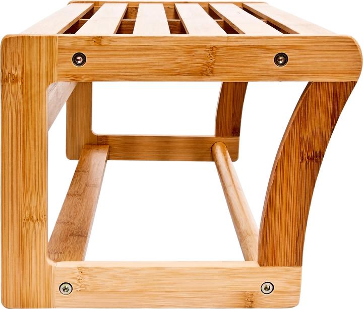 Productafbeelding Relaxdays Badkamerplankje met handdoekhouder (60 x 25 x 20 cm)
