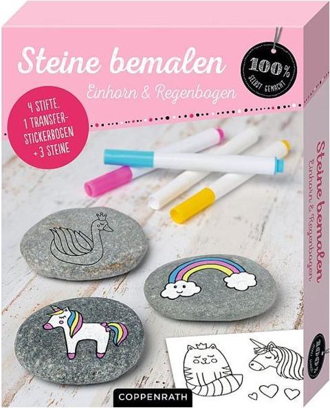 Actual product image Die Spiegelburg Painting stones - unicorn & rainbow