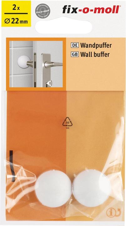 Image du produit Fix-o-moll Butoir de porte (2 pièce(s), Ø 2,5 cm)