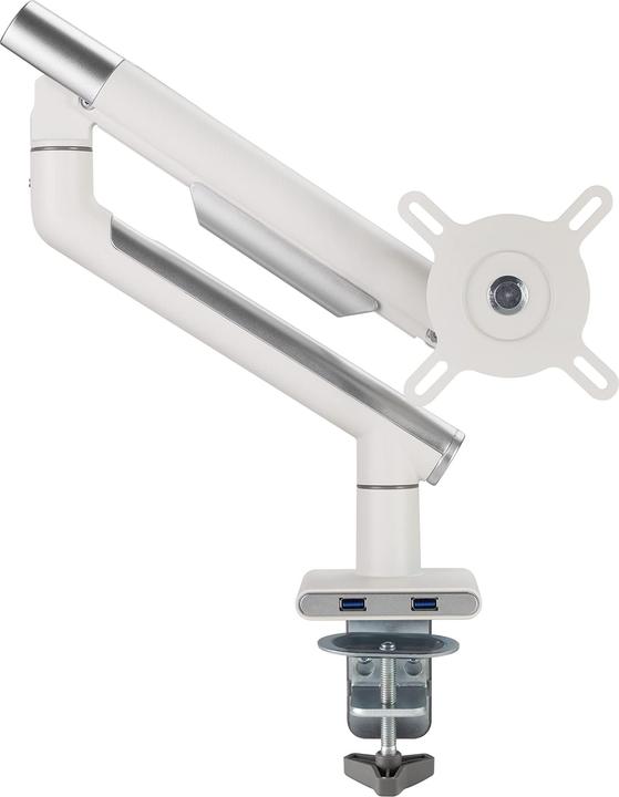 Produktbild Alterzone Arm One USB monitorarm i aluminium med 2 x 3.0 USB-porte, hvid (Tisch, 32")