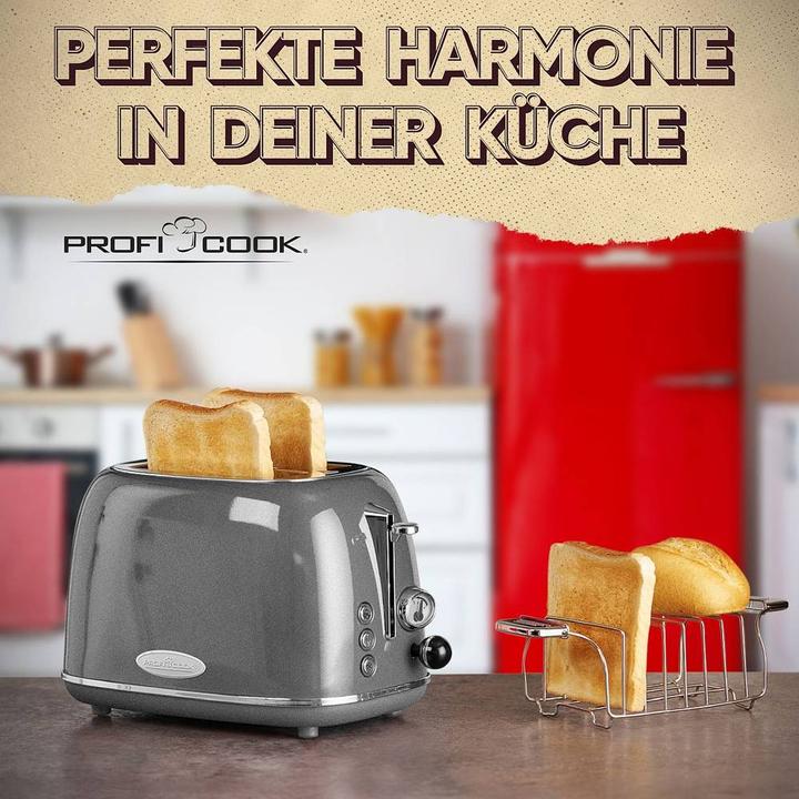 Actual product image Proficook Toaster PC-TA 1193 Anthracite / Stainless Steel