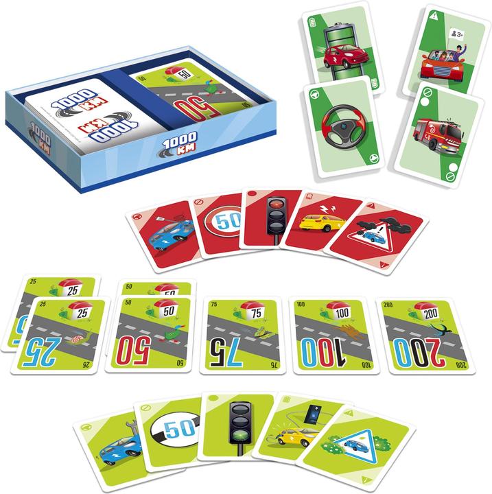 Actual product image Jumbo 1000 km Card Game (German, Dutch)