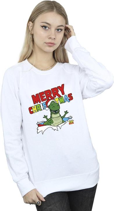 Actual product image Disney Womens/Ladies Toy Story Rex Christmas Burst Sweatshirt (S)