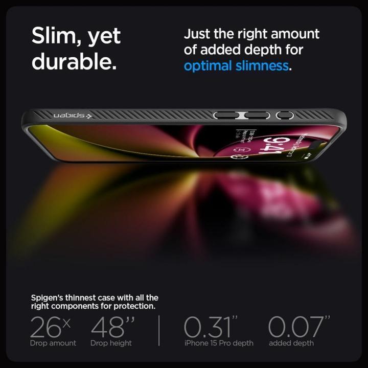 Actual product image Spigen Liquid Air (Apple iPhone 15 Pro)