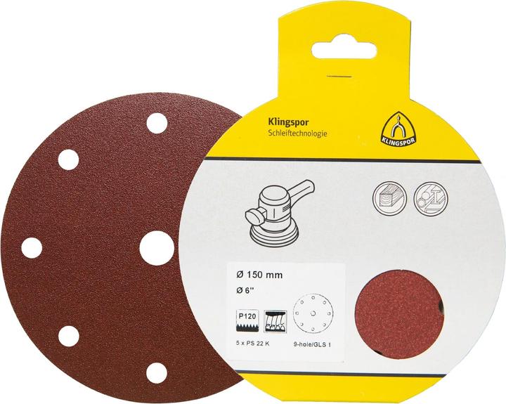 Immagine prodotto Klingspor PS 22 K confezioni per esposizione - dischi 150 mm (180)
