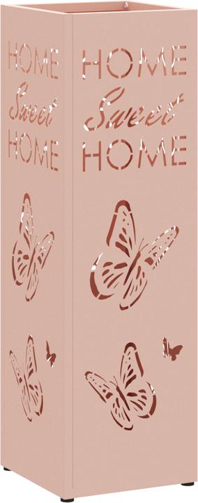 VidaXL Umbrella stand Pink Metal Medium Decorative inlays