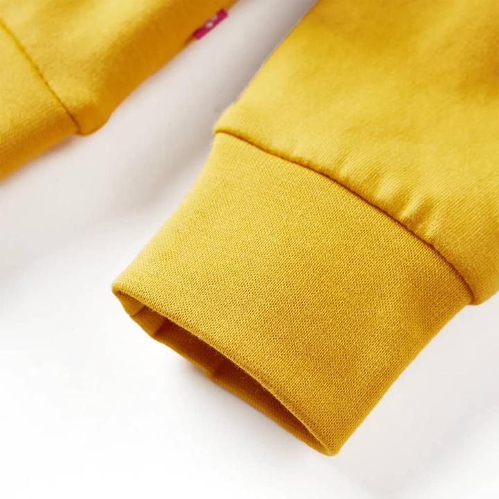 Image du produit VidaXL Sweatshirt pour enfants Ocre foncé 92,Composition : 95 % coton (92)