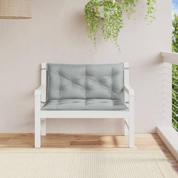 Image du produit VidaXL Coussins de banc de jardin 2 pcs. tissu (100 x 50 x 7 cm)