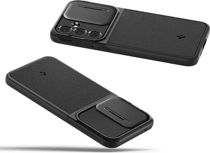Produktbild Spigen Optik Armor Hülle für Samsung Galaxy A55 5G - Schwarz (Samsung Galaxy A55)