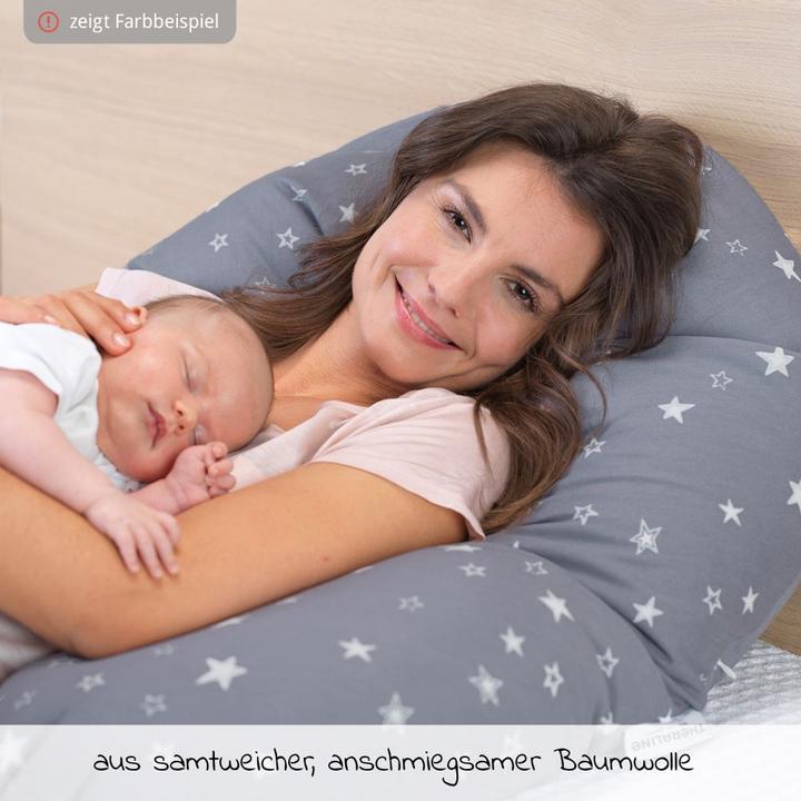 Produktbild Theraline Stillkissen "Das Original" mit Polyester Hohlfaser Füllung inkl. Bezug 190 cm (38 cm)