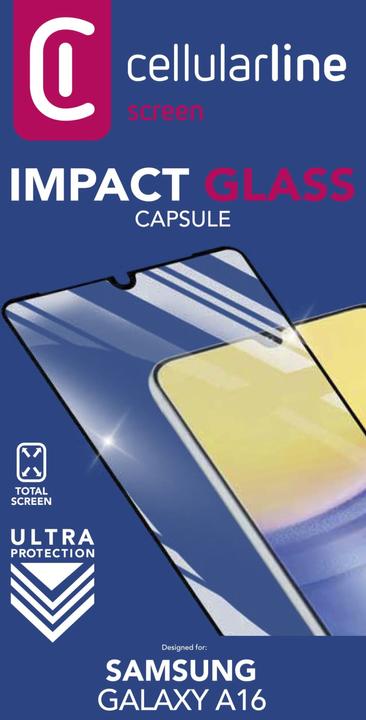 Image du produit Cellularline Capsule en verre Impact (1 pièce(s), Samsung Galaxy A16)