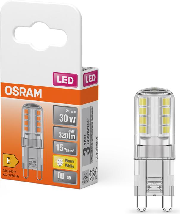 Actual product image Osram Pin (G9, 2.60 W, 320 lm, 1 x, E)