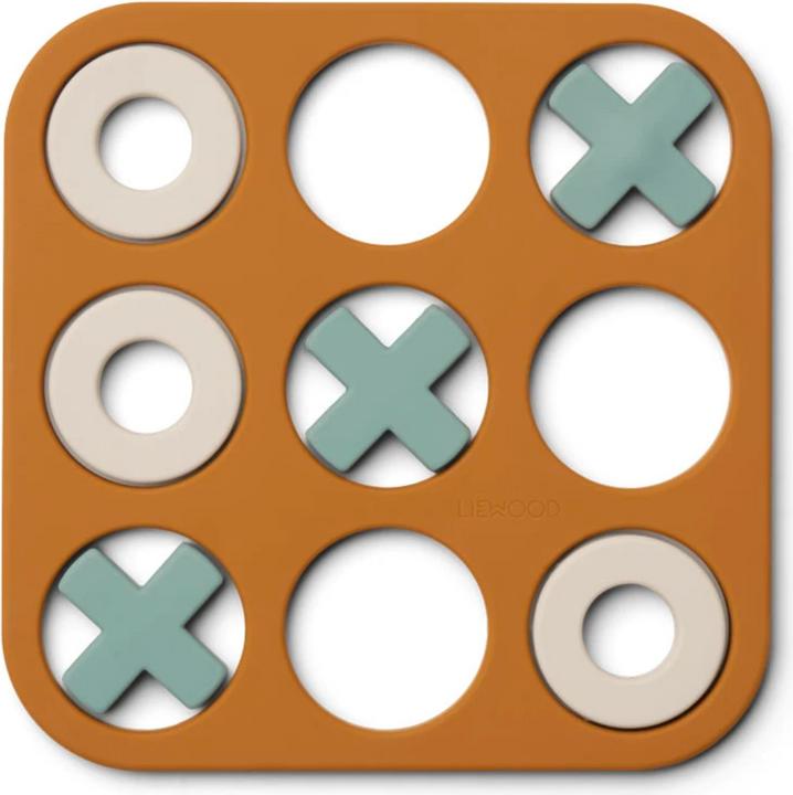 Actual product image Liewood Tic Tac Toe Kelsey Golden Caramel Multi Mix % silicone