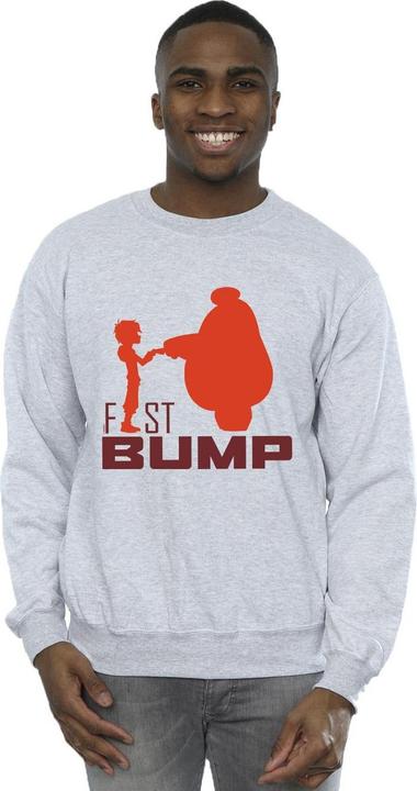 Actual product image Disney Mens Big Hero 6 Baymax Fist Bump Cutout Sweatshirt (L)