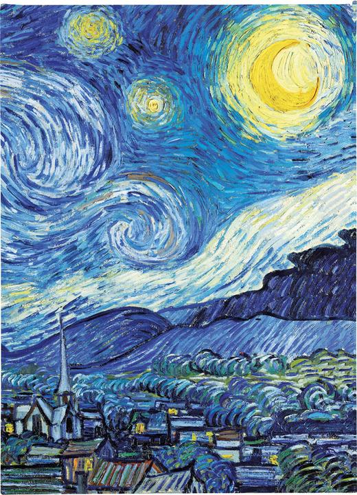 Actual product image Vincent van Gogh: The Starry Night (Foiled Quarto Journal) (18 x 24.5 cm, Lined, Hardcover)