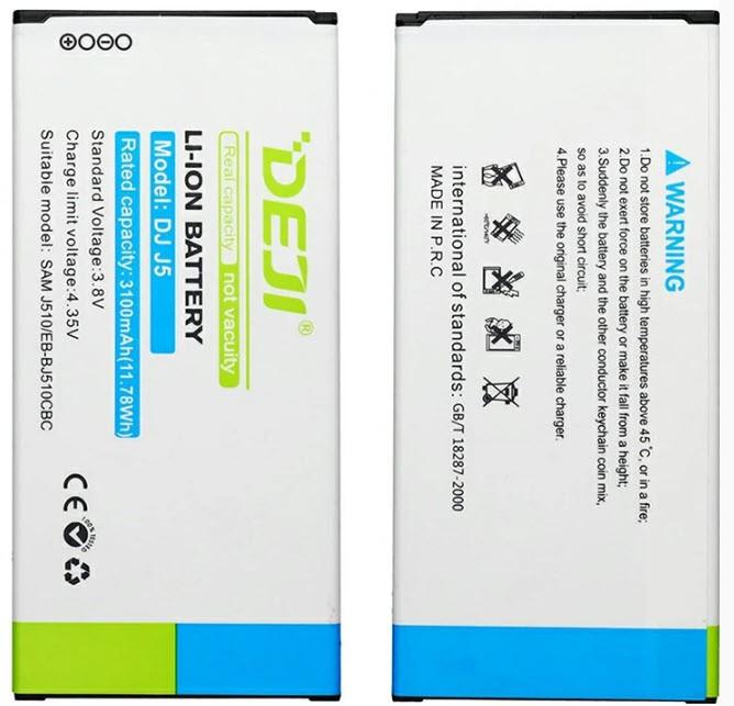 Immagine prodotto DEJI Batteria sostitutiva Galaxy J5 (2016) EB-BJ510CBC 3100mAh