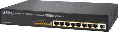 Actual product image ACTi 8-Port 802.3at PoE Switch PoE