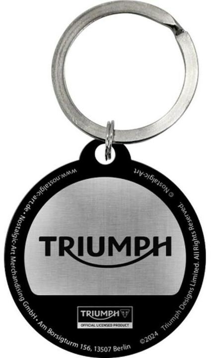 Produktbild Nostalgic-Art Merchandising Nostalgic Art Schlüsselanhänger Triumph Ø 4 cm, Schwarz, Motiv
