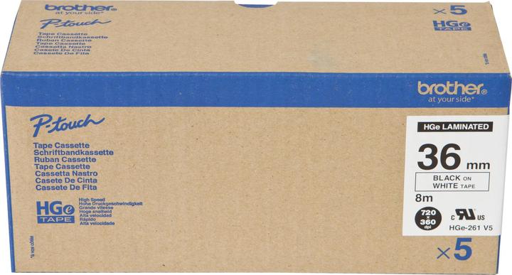 Produktbild Brother P-Touch (3.60 cm, Weiss, Schwarz)