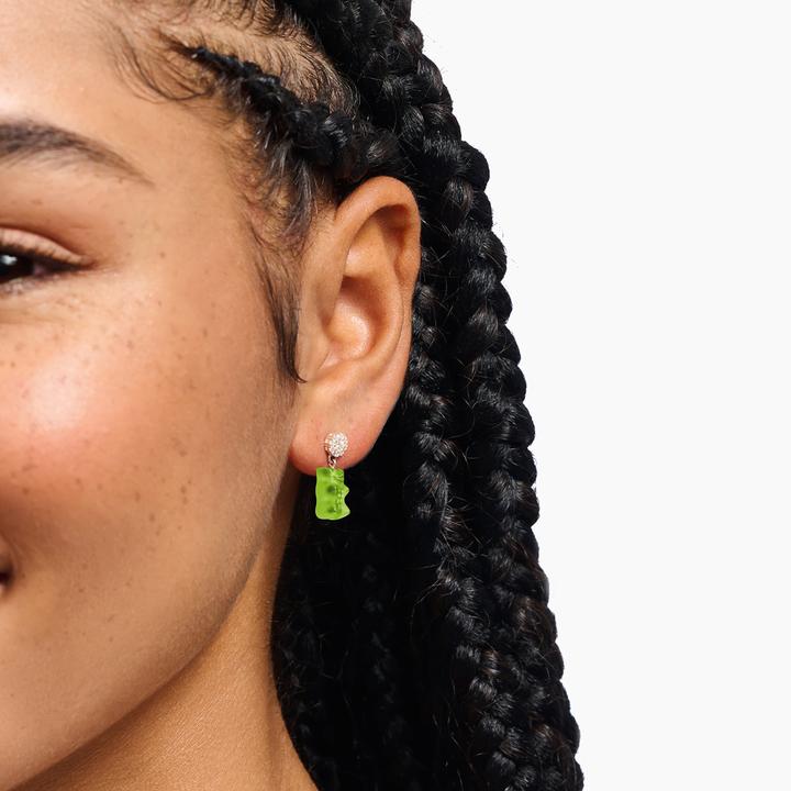 Immagine prodotto Thomas Sabo Ohrstecker mit grünen Goldbären Silber (Argento 925)